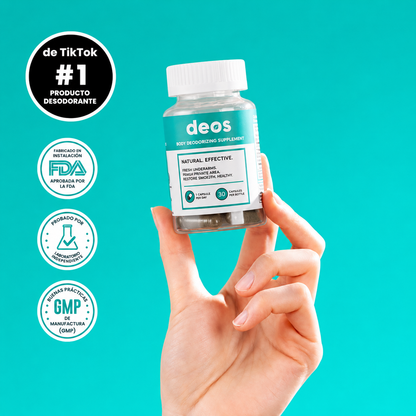 DEOS Suplemento Desodorizante Corporal – Frescura Todo el Día