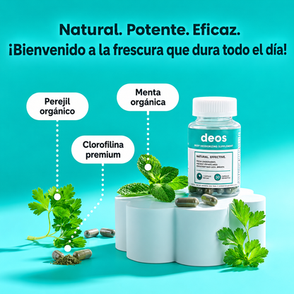 DEOS Suplemento Desodorizante Corporal – Frescura Todo el Día