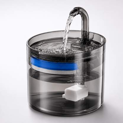 Fuente de Agua para Mascotas 2.5L con Filtro Multicapa