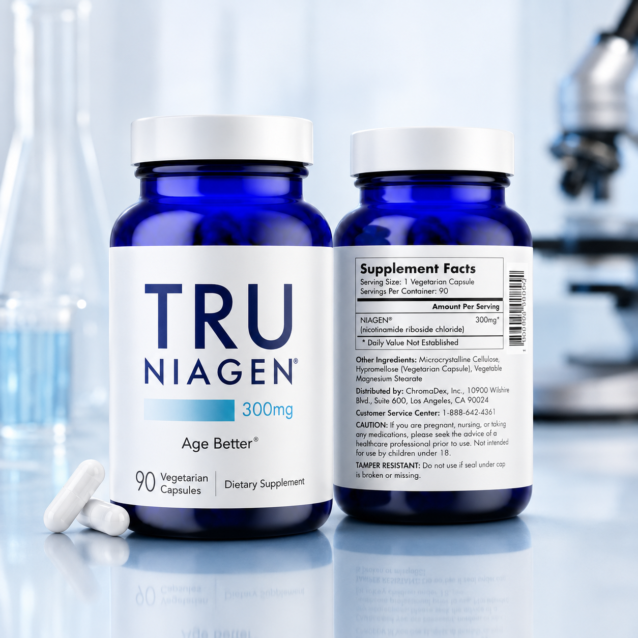 TRU NIAGEN® 300mg NAD+ Cellular Energy Support – 90 Cápsulas