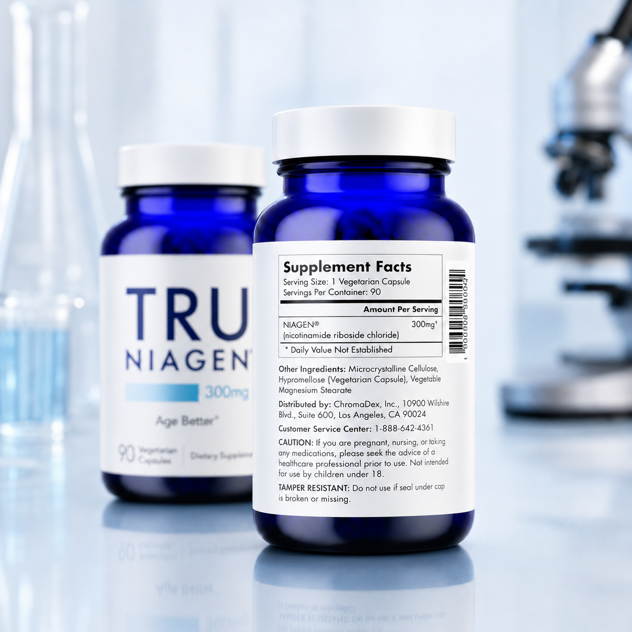 TRU NIAGEN® 300mg NAD+ Cellular Energy Support – 90 Cápsulas