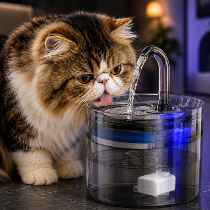 Fuente de Agua para Mascotas 2.5L con Filtro Multicapa